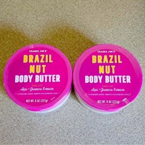 2 PACK TRADER JOES BRAZIL NUT BODY BUTTER LIMITED EDITION SEALED/NWT